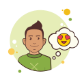 Hombre con amor Emoji icon