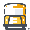 Bus scolaire traditionnel icon