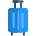 Hotel luggage for a customer being carried over icon