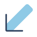 Down Left Arrow icon