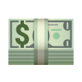 emoji de nota de dólar icon