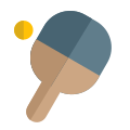 Table tennis an indoor Olympics game layout icon