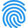 스마트폰의 외부 손가락 스캔 기능 및 보안 장치-모바일 색상-tal-revivo icon