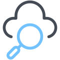 Suche in der Cloud icon