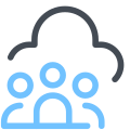 Grupo de usuarios de la nube icon