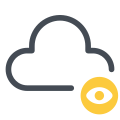 Privacy sulla cloud icon