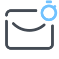 Mail per timer icon