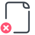 Delete File icon