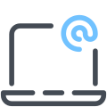 Laptop E-Mail icon