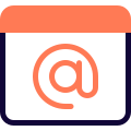 Add a new email address in website maker landing page icon