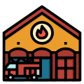 Feuerwehrstation icon