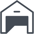 Garagem aberta icon