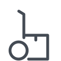 Umzug mit Trolley icon