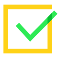 Ausgefüllte Checkbox icon