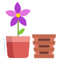 Wooden Flower Pot icon