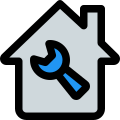 House maintenance and repair isolated on a white background icon