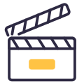 Clapperboard icon