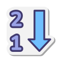 Обратная численная сортировка icon