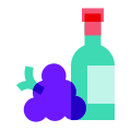 葡萄酒和葡萄 icon