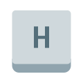 h-키 icon