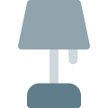 Table lampe for room study or office use icon