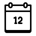 Calendário 12 icon