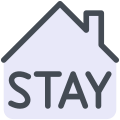 Stay-Home-Schild icon