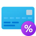 intereses de tarjeta de crédito icon