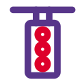 Traffic light for signaling and controlling the traffic icon