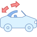 Cabrio-Dachwarnung icon