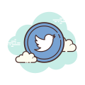 Twitter eingekreist icon