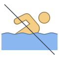 No Swimming icon