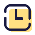 Квадратные часы icon