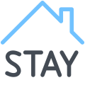 Stay-Home-Schild icon