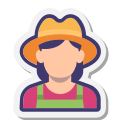 농부 여성 icon