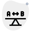 Mass distributed equally on A to B lever section icon