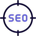 Serach engine optimization work on a target icon