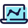 ordinateur portable-analytique icon