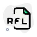 RFL file extension is most commonly associated with Reason ReFill Sound Bank files icon