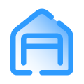 Garagem aberta icon