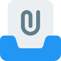 Mailbox file attachment icon