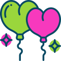 love balloon icon