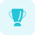 Racing championship victory cup isolated on a white background icon