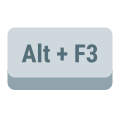 alt-plus-f3-key icon