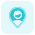 Location of a single user for work from remote location icon