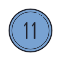 11 Circled C icon