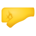 Emoji mit der nach links gerichteten Faust icon