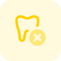 Removing a tooth from root canal cavity icon