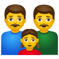 Familie – Mann-Mann-Mädchen icon