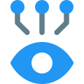 Live integration with multiple nodes connected isolated on a white background icon